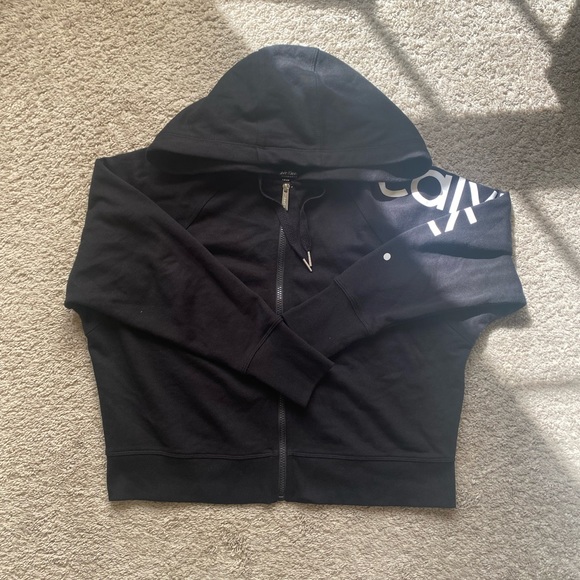 ck cropped zip up hoodie - Picture 2 of 5